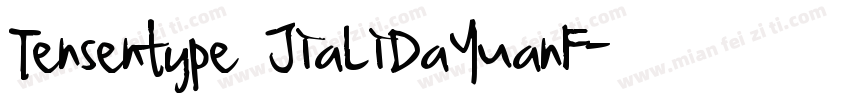 Tensentype JiaLiDaYuanF字体转换